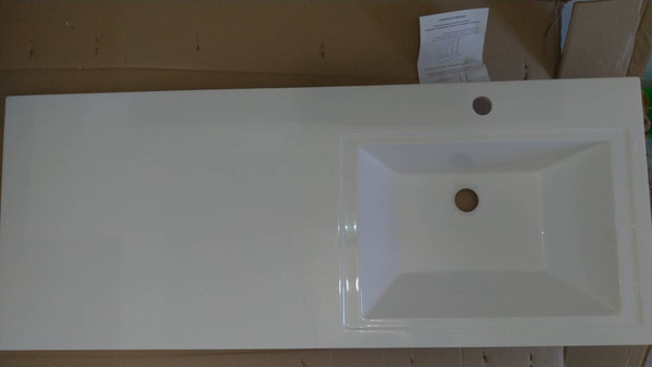 Изображение товара Умывальник Runo Гамма 120 лайт с левым крылом (белый)