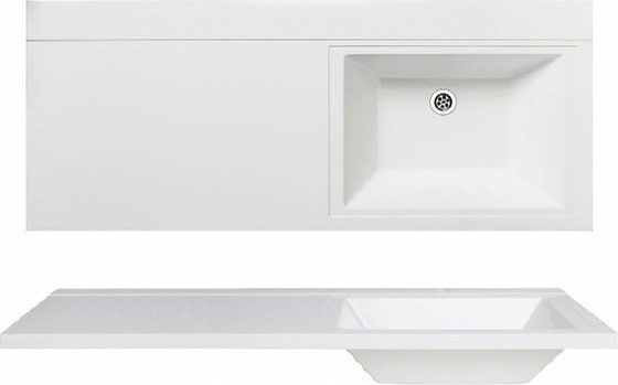 Изображение товара Умывальник Runo Гамма 120 лайт с левым крылом (белый)