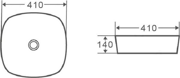Изображение товара Умывальник Runo Bella 41x41