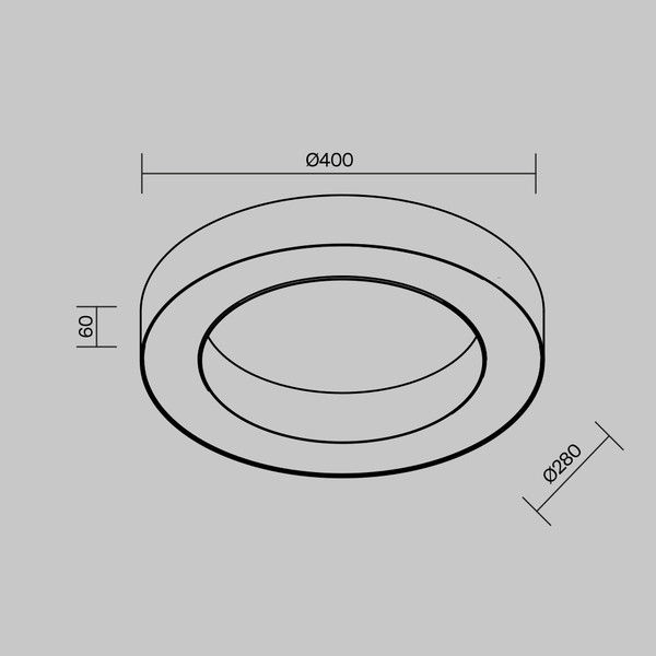 Изображение товара Потолочный светильник Maytoni Lua C093CL-36W3K-B