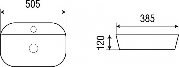 Изображение товара Умывальник Runo Nuovo 51x39