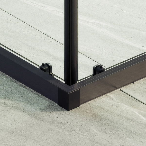 Изображение товара Душевой уголок MaybahGlass MGY-1324-6 (бесцветное стекло/черный)