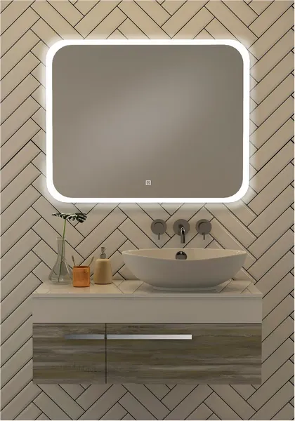 Изображение товара Зеркало Runo Руан Led 100х80 (с подсветкой)