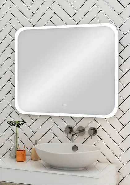 Изображение товара Зеркало Runo Руан Led 100х80 (с подсветкой)