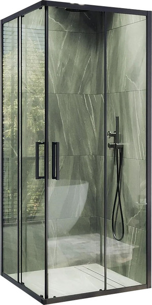 Изображение товара Душевой уголок MaybahGlass MGY-1323-6 (бесцветное стекло/черный)