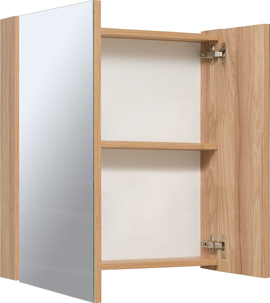 Изображение товара Шкаф с зеркалом для ванной Runo Лада 60 (дуб)