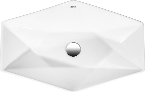 Изображение товара Умывальник Runo Poligono 64x40