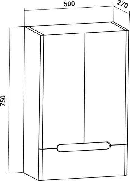 Изображение товара Шкаф для ванной Runo Парма 60