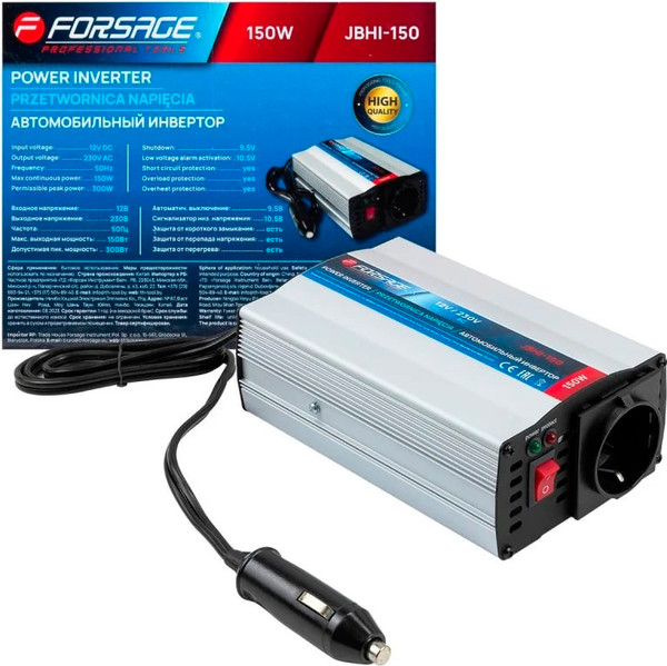 Изображение товара Автомобильный инвертор Forsage F-JBHI-150 (58872)