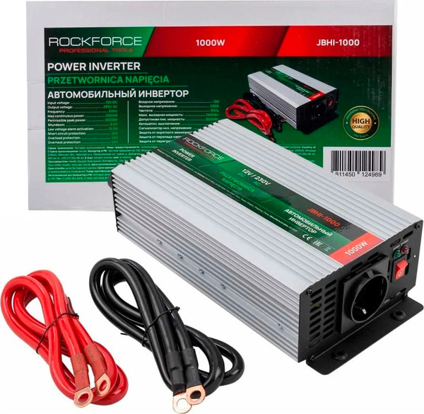 Изображение товара Автомобильный инвертор RockForce RF-JBHI-1000 (58879)