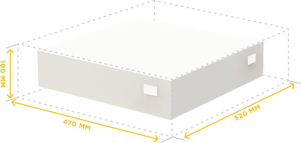 Изображение товара Крыша для улья Lyson Для 10-рамочного улья 520x470 / W1015 (желтый)