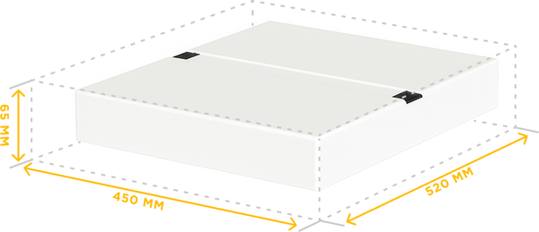 Изображение товара Крыша для улья Lyson Универсальная. Для 10-рамочного улья 520x450 / W101550Y (желтый)