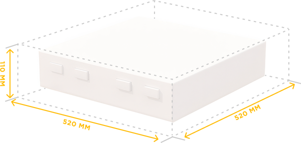 Изображение товара Крыша для улья Lyson Для 12-рамочного улья 520x520 / W10032 (желтый)