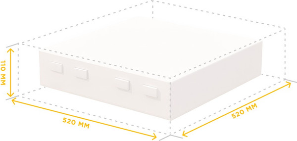 Изображение товара Крыша для улья Lyson Для 12-рамочного улья 520x520 / W10032 (желтый)
