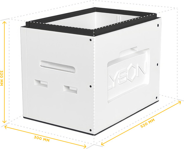 Изображение товара Корпус для улья Lyson Дадан Сборный Для 6-рамочного улья 435x300 / WSB1162 (неокрашенный)