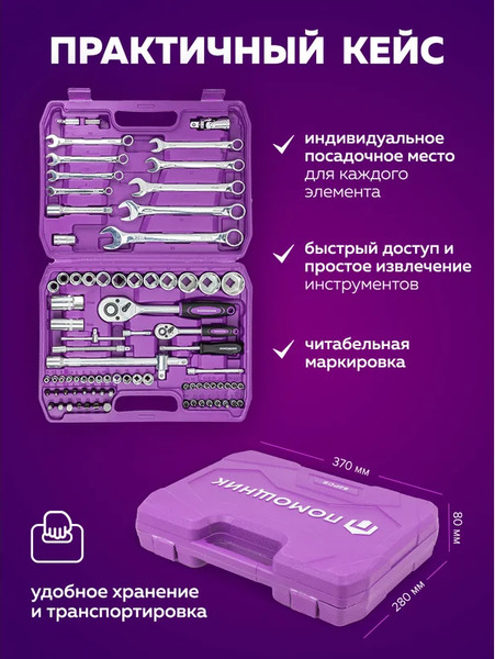 Изображение товара Универсальный набор инструментов Помощник 4821-5(59163) (59163)