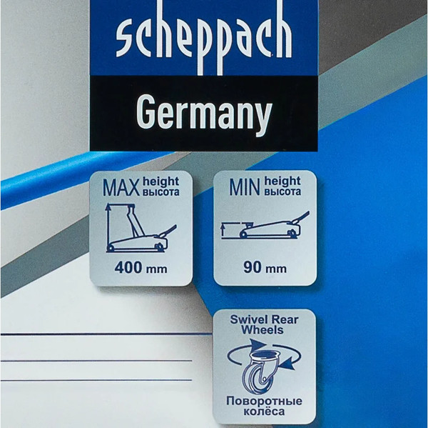 Изображение товара Подкатной домкрат Scheppach 58 997 / Sch-T830031DS