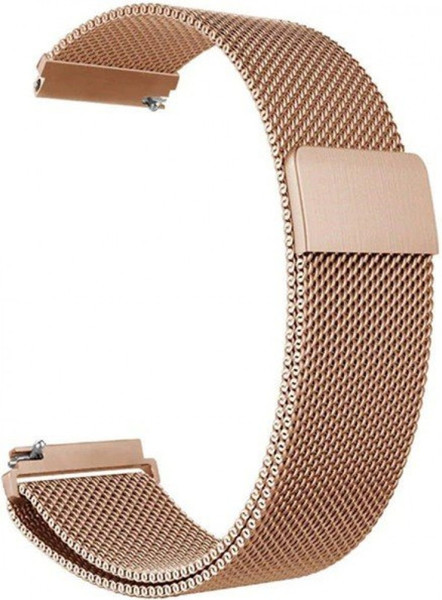Ремешок для умных часов Rumi Milanese Loop 24мм (красное золото) — фото 3