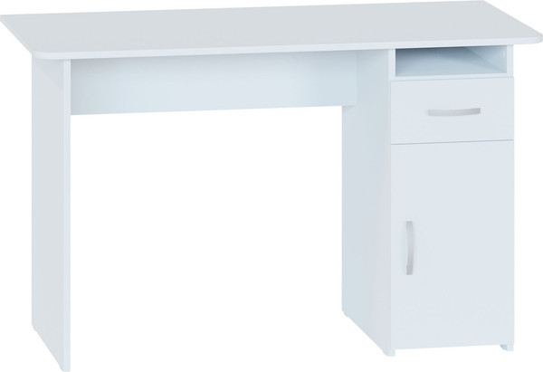 Изображение товара Письменный стол Сокол-Мебель СПм-03.1 с тумбой (белый)