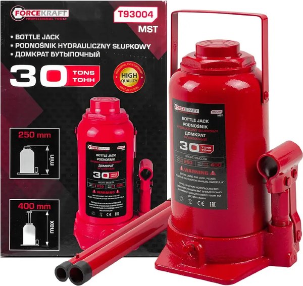 Изображение товара Бутылочный домкрат ForceKraft FK-T93004 MST (58998)