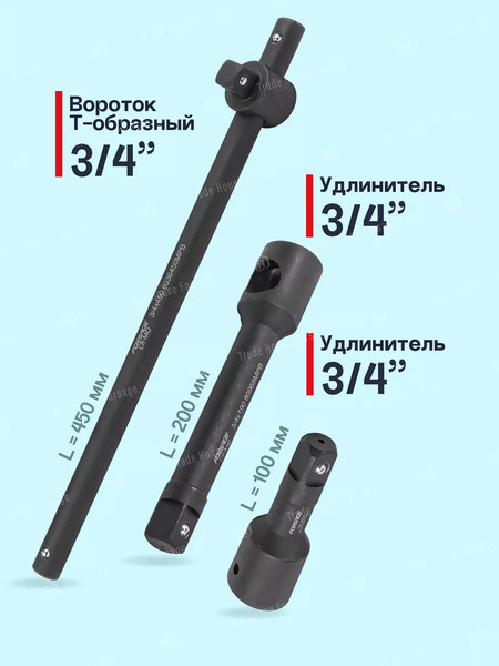Изображение товара Набор головок слесарных Forsage F-6212-5MPB(59086)