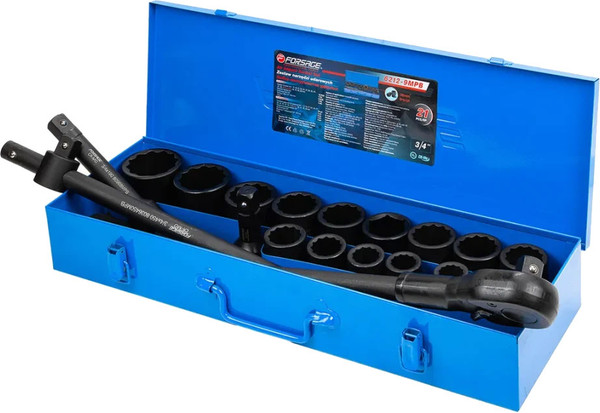 Изображение товара Набор головок слесарных Forsage F-6212-9MPB(59087)