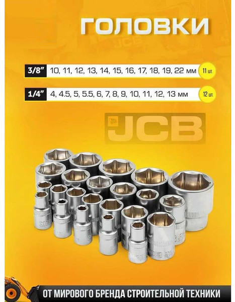 Изображение товара Универсальный набор инструментов JCB 4941-5DS (59718)