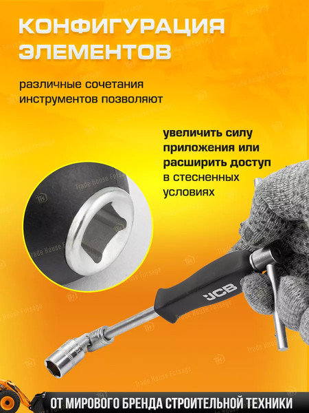 Изображение товара Универсальный набор инструментов JCB 41082-5DS (59719)