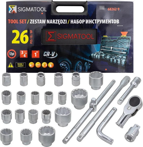 Изображение товара Универсальный набор инструментов Sigmatool 68262-9 (59727)