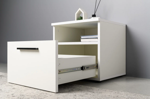 Изображение товара Прикроватная тумба Mobi Эйр 16.12 (белый PE шагрень)