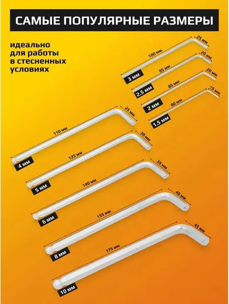 Изображение товара Набор ключей JCB 5093LB (59740)