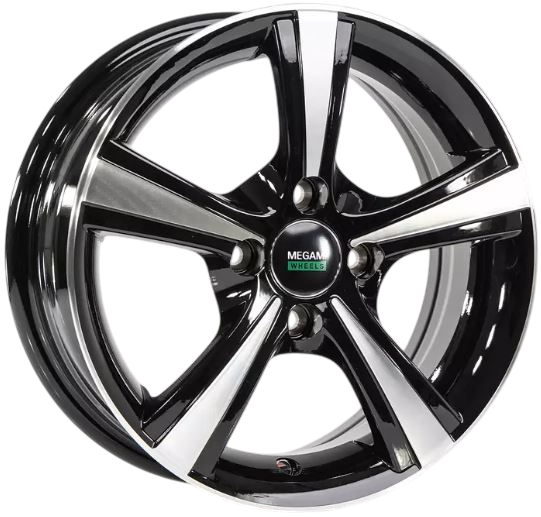 Изображение товара Литой диск Megami MGM-10 14x5.5" 4x100мм DIA 60.1мм ET 40мм BKF