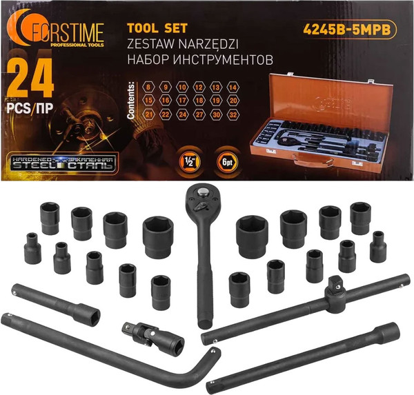 Изображение товара Универсальный набор инструментов Forstime FT-4245B-5MPB (59962)