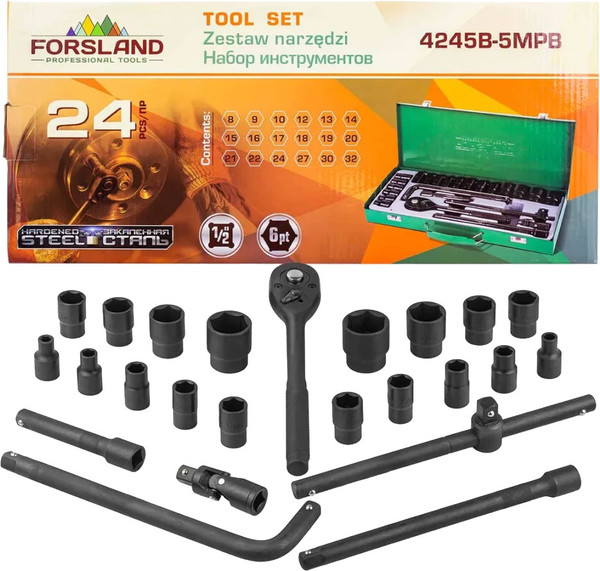 Изображение товара Универсальный набор инструментов Forsland 59 965 / 4245B-5MPB