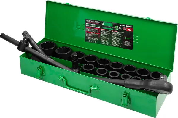 Изображение товара Универсальный набор инструментов RockForce RF-6212-9MPB (59089)
