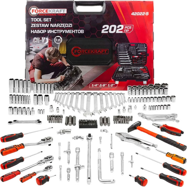 Изображение товара Универсальный набор инструментов ForceKraft FK-42022-5 (60049)