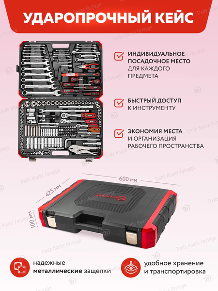 Изображение товара Универсальный набор инструментов ForceKraft FK-42022-5 (60049)