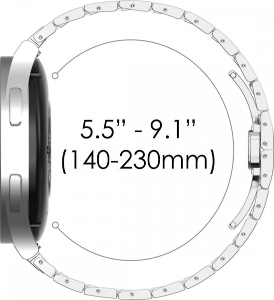 Изображение товара Ремешок для умных часов Rumi Iron для Galaxy Watch 4/5/6/7/FE (черный)