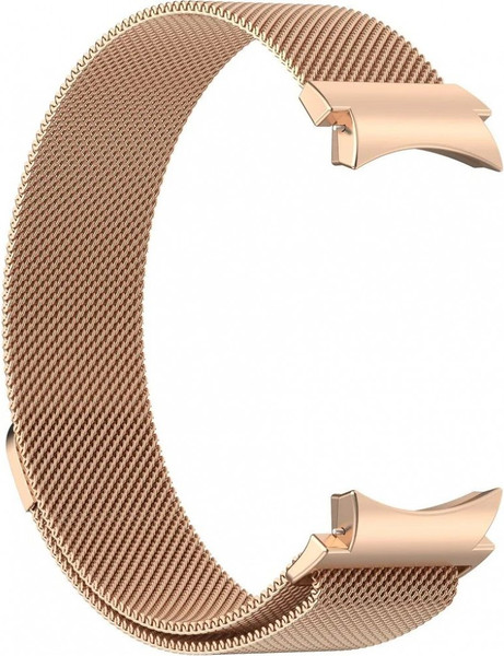 Ремешок для умных часов Rumi Milanese Loop для Galaxy Watch 4/5/6/7/FE (20мм, красное золото) — фото 3