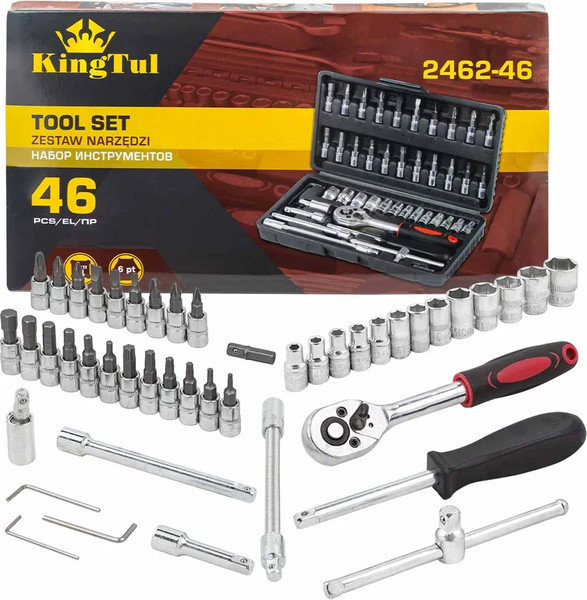 Изображение товара Универсальный набор инструментов KingTul KT-2462-46 (60246)