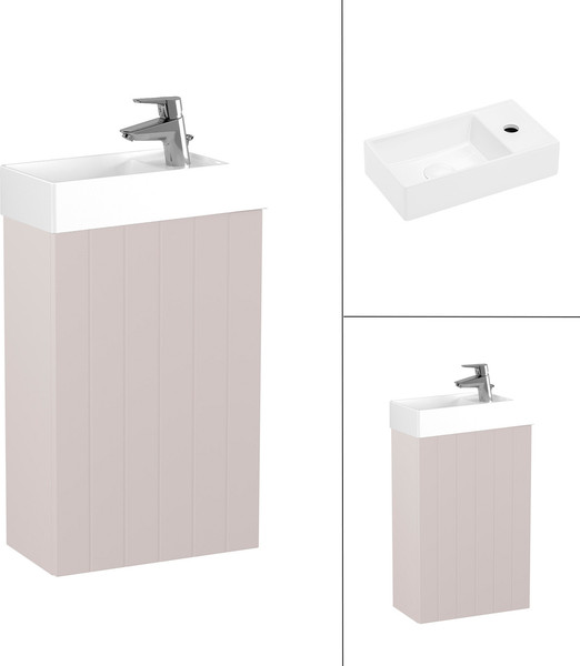 Изображение товара Тумба с умывальником Lauter Amelia 40 (пудрово-розовый п/мат)