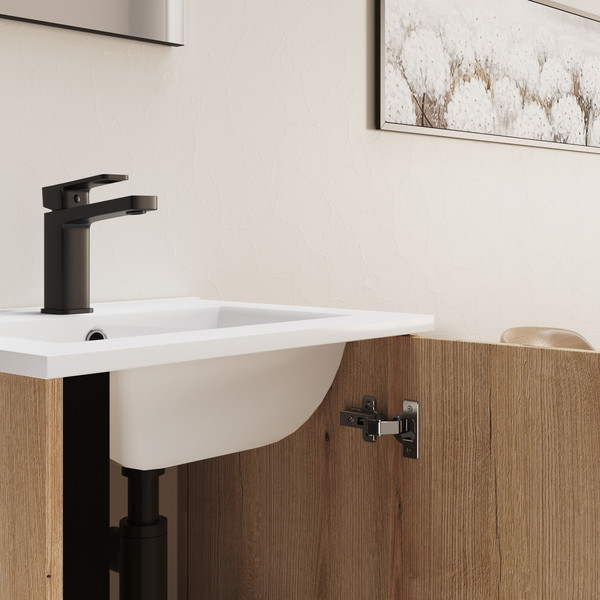 Изображение товара Тумба с умывальником Lauter Nika 49 (дуб эвок/черный)