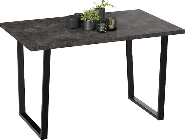 Изображение товара Обеденный стол ТриЯ Даллас тип 1 (черный/ателье темный)