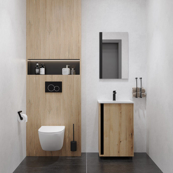 Изображение товара Зеркало Lauter Nika прямоугольное (черный)