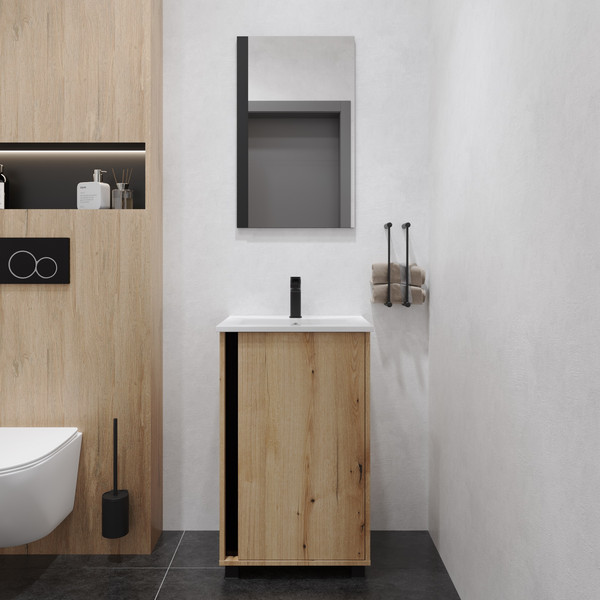 Изображение товара Зеркало Lauter Nika прямоугольное (черный)