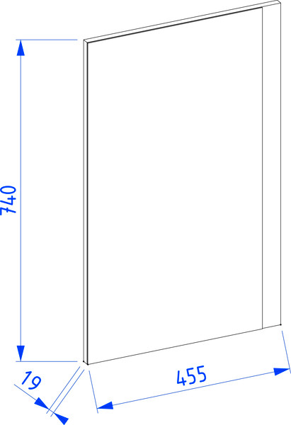 Изображение товара Зеркало Lauter Nika прямоугольное (черный)