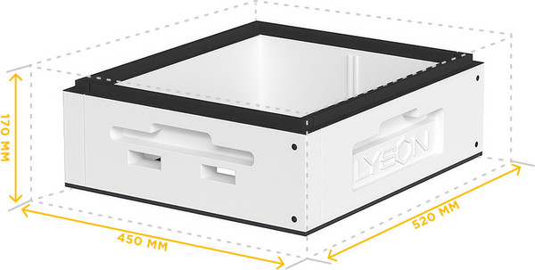 Изображение товара Корпус для улья Lyson Магазин Сборный Для 10-рамочного улья 435x145 / WSB1018B (синий)