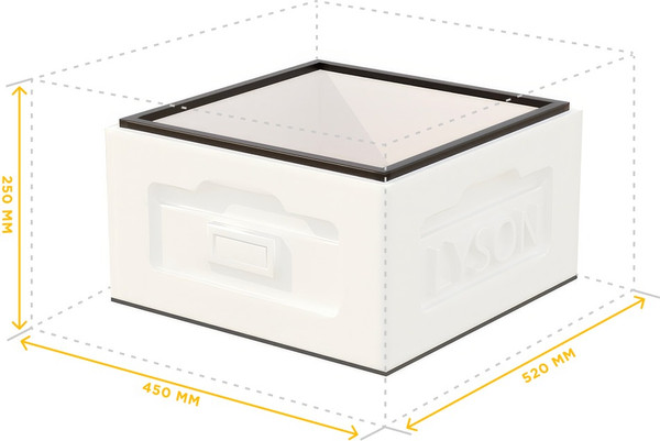 Изображение товара Корпус для улья Lyson Рута Для 10-рамочного улья 435x230 / W1076Y (желтый)