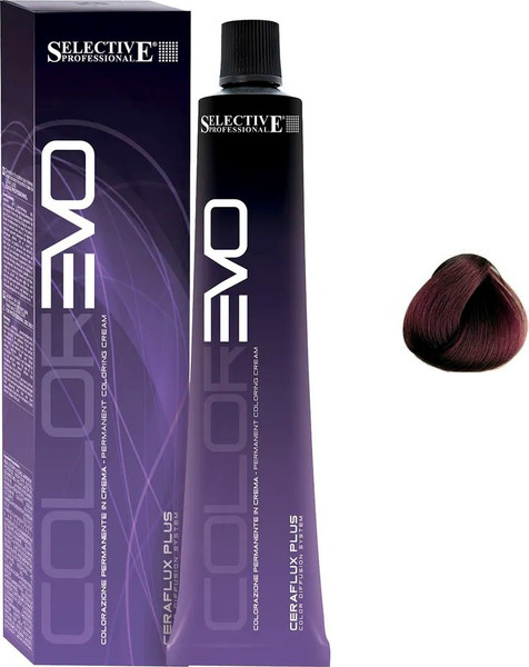 Изображение товара Крем-краска для волос Selective Professional Colorevo 5.66 (100мл, светло-каштановый красный интенсивный)