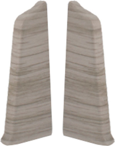 Изображение товара Заглушка для плинтуса DekorPlast 67мм LL008 (2шт, дуб кантри серый, флоупак)